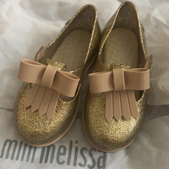 mini melissa Gold Ii Mary Jane Flat. S. 8 - Picture 2 of 7